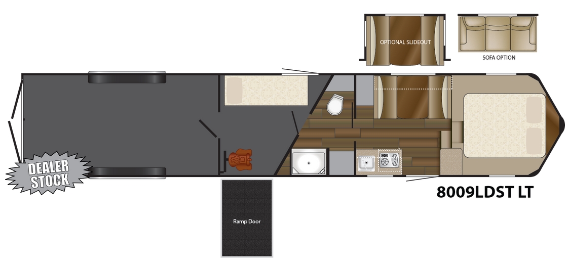 Specifications 8009LDST LT in Mile High Trailers