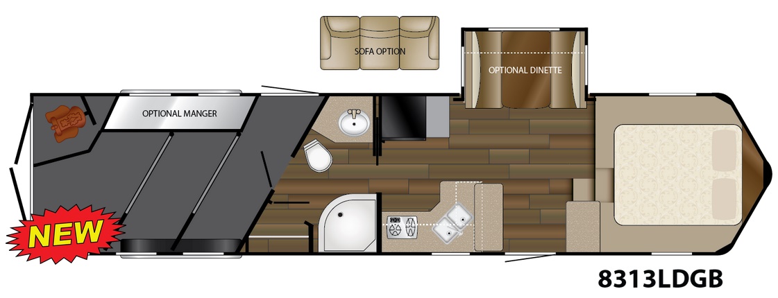 Specifications 8313LDGB in Mile High Trailers