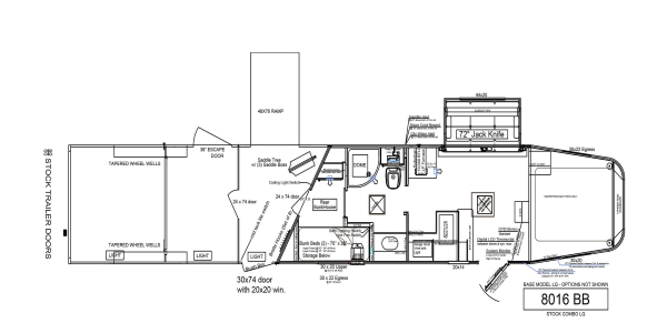 8016.8-Rear-BunkHouse-Stock-Combo Floorplan