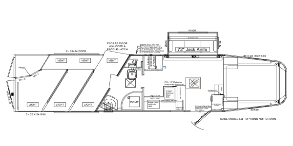 8311 RK S Radius Shower Floorplan